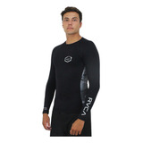 Camiseta Para Surf Rvca Island Hex Black Grey