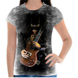 Camiseta Personalizada Feminina Jogo Guitar Hero