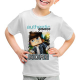 Camiseta Personalizada Infantil Skin Authentic Games