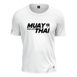 Camiseta Personalizada Muay Thai Black Lutador Plus Size