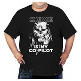 Camiseta Plus Size Chewbacca Star Wars Han Solo Millennium
