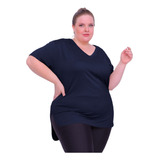 Camiseta Plus Size Feminina Sobre Legging Blusa Academia