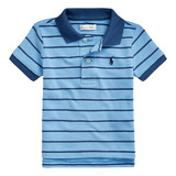 Camiseta Polo Azul Listrada Ralph Lauren