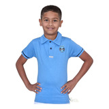 Camiseta Polo Grêmio Bebê Infantil Azul Oficial Licenciado