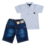 Camiseta Polo Infantil + Shorts