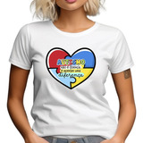 Camiseta Professora Apoio Família Inclusão Escola Autismo