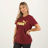 Camiseta Puma Ess Mettalic Logo Feminina
