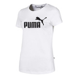 Camiseta Puma Essentials Logo Feminina - Branco