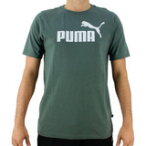 Camiseta Puma Logo Tee Original - Mineral/gray