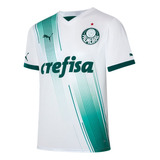 Camiseta Puma Palmeiras Torcedor Away Jsy - Branco/verde