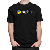 Camiseta Python Code Programação Camisa Algodão