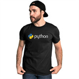 Camiseta Python Code Programador Software Camisa
