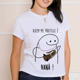 Camiseta Quem Me Protege É Nanã