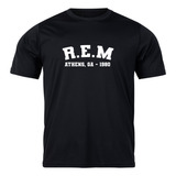 Camiseta R E M Rock Ótima Qualidade 100% Algodão