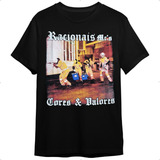 Camiseta Racionais Cores E Valores Adulto Plus G1 G2 G3 Masc