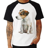 Camiseta Raglan Cachorro Jack Russell Terrier