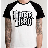 Camiseta Raglan Camisa Blusa Guitar Hero