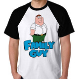 Camiseta Raglan Family Guy Peter Camisa