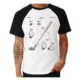 Camiseta Raglan Golfe Bola De Golf Patente
