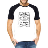 Camiseta Raglan Guns N Roses Whisky