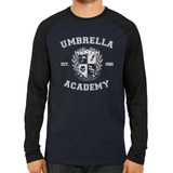 Camiseta Raglan Manga Longa The Umbrella Academy Number Five