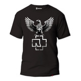 Camiseta Rammstein Rock Band Heavy Metal Germany Eagle Logo