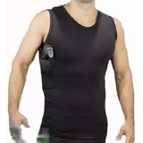 Camiseta Regata Coldre Axilar + Porta Carregador Dp Canhoto
