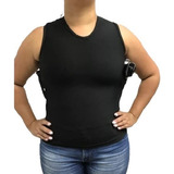 Camiseta Regata Feminina Coldre Axilar + Porta Carregador