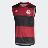 Camiseta Regata Flamengo adidas I 2020 2021 Fh7588