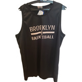 Camiseta Regata Nba Brooklyn Nets Tam G Original Cor Preta