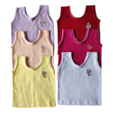 Camiseta Regata Para Bebe Recém Nascido Kit Com 3 Unidades