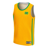 Camiseta Regata Seleção Brasileira Ultra Dry Fit Torcedor