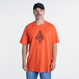 Camiseta Regular Mcd Espada Qr Code Laranja