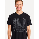 Camiseta Reserva Masculina Estampada Eletro Sample Preta
