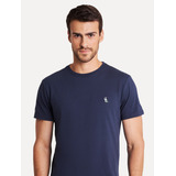 Camiseta Reserva Regular Patch Tricolor Azul Marinho