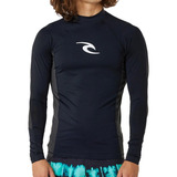 Camiseta Rip Curl Surf Waves Upf Perf L/s Sm24 Black