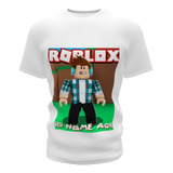 Camiseta Roblox Infantil Personalizada Com Nome 