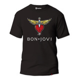 Camiseta Rock Band Bon Jovi Logo
