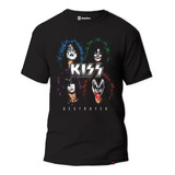 Camiseta Rock Band Kiss Destroyer