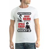 Camiseta Rocky Balboa Vs Apollo Creed Filme Cult Camisa