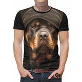 Camiseta Rottweiler Cachorro Masculina Infantil Blusa Roupas