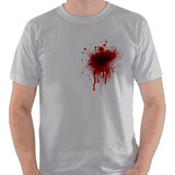 Camiseta Sangue Gore Halloween Morte Tiro