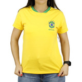 Camiseta Seleção Brasileira Feminina Camisa Blusa Brasil