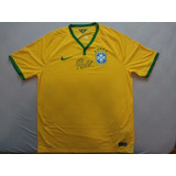 Camiseta Seleção Jogo 2014 Autografada/ Assinada Pelé