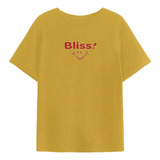 Camiseta Simples Bliss Old School Estilo Bençao Roupa Modern