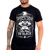 Camiseta Slim T-shirt Country Jhonny Cash