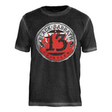 Camiseta Stamp Especial Black Sabbath 13 Flame Circle Mce219