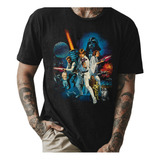 Camiseta Star Wars Vintage Darth Vader Unissex Camisa Filme