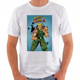 Camiseta Street Fighter Fiperama Guile Camisa