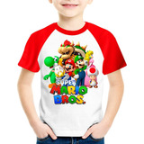 Camiseta Super Mario Bros Camisa Filme